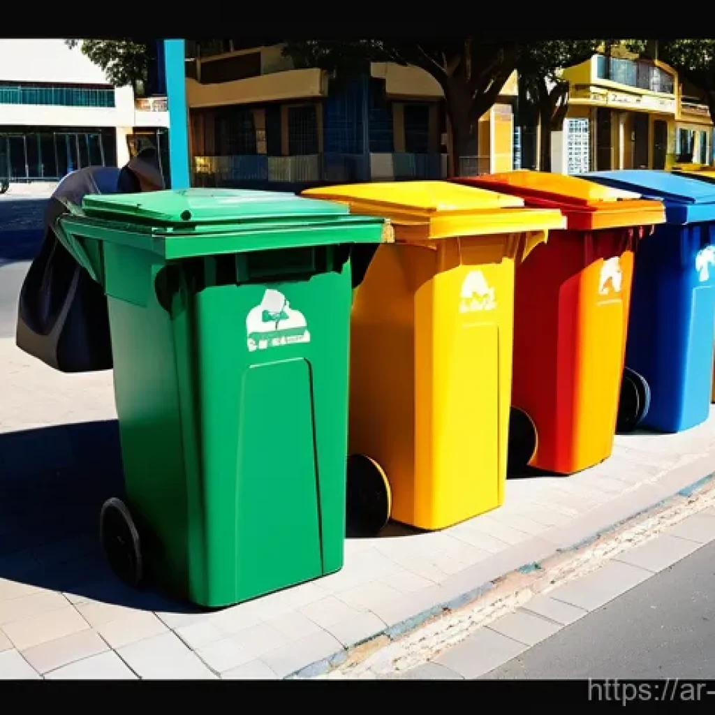 폐기물처리 기사 자격증 시험 후 일상 - **Prompt for "The Challenge and Community Action":**
    "A vibrant, bustling modern city in the Mid...