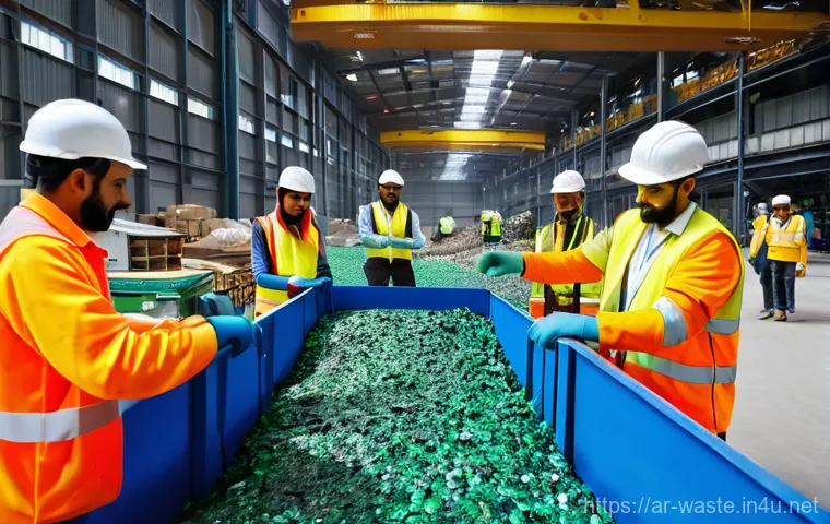 폐기물처리사 자격증 대비 전략 - **Prompt: "A confident young Arab professional, male or female, wearing a crisp, modest white lab co...