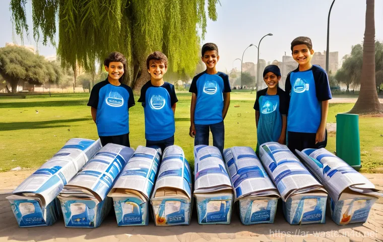 폐기물처리 실습과 현장 체험기 - **Prompt:** A futuristic, clean "Waste-to-Energy" facility integrated seamlessly into the modern sky...